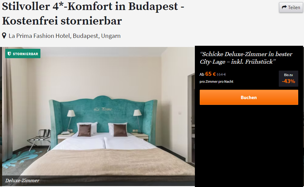 Budapest St Dtetrip Tage Bers We Im Zentralen Top Hotel Inkl