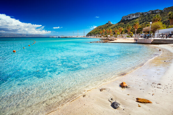 Italien Sardinien Poetto Strand