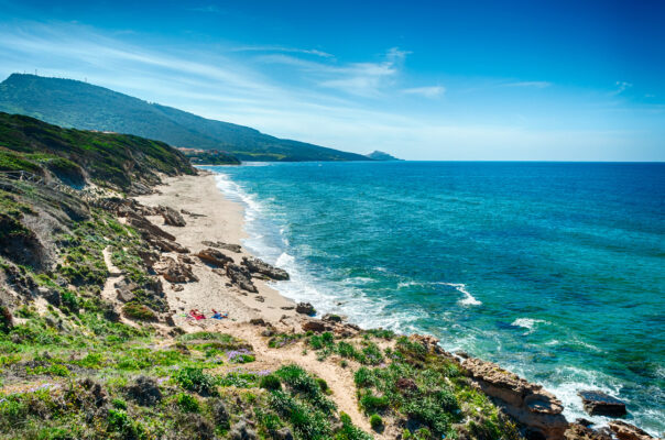 Italien Sardinien Valledoria Badesi Strand