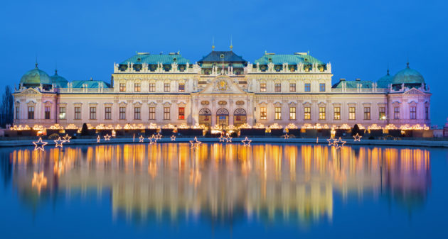 Wien Schloss in Weihnachtsstimmung