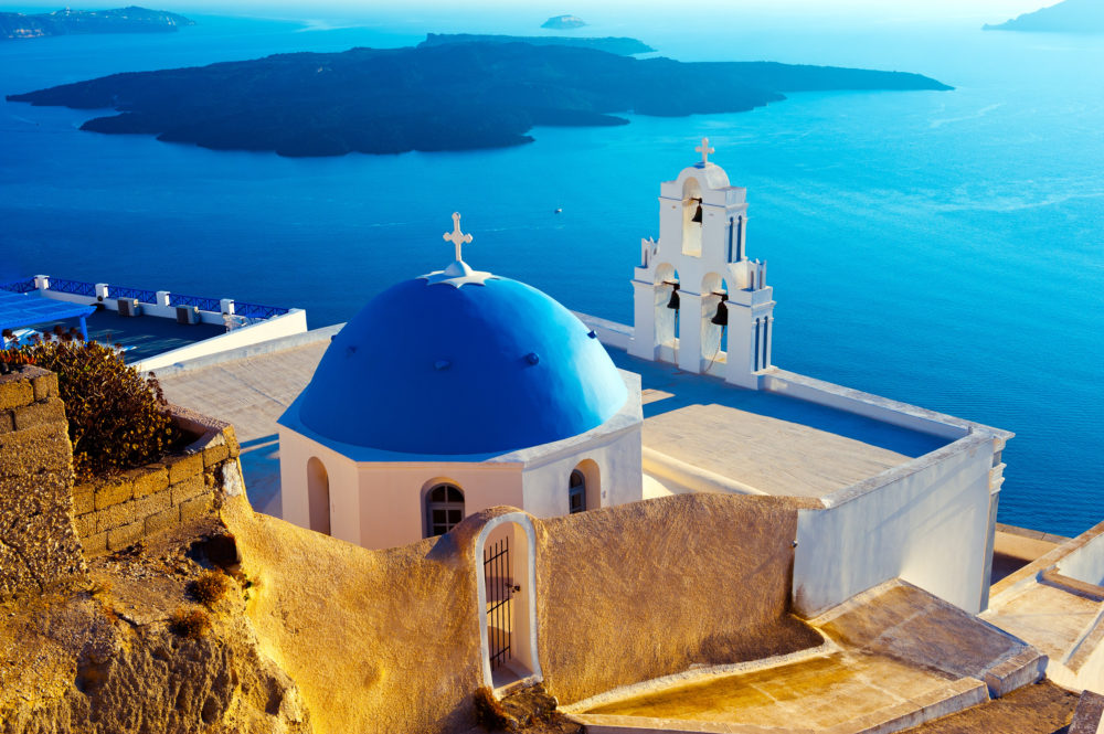 Santorini Aussicht