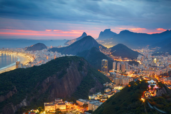 Brasilien Stadt Nacht Lichter