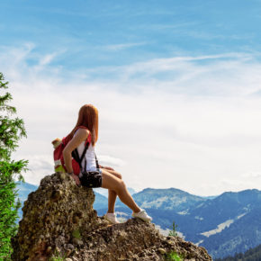 Deutschland Allgäu Berg Wandern