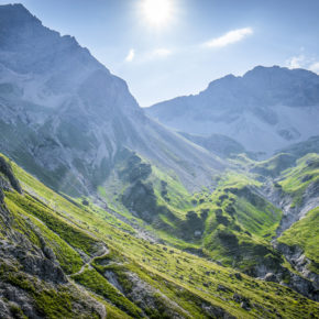 Deutschland Allgäu Berge Sonne