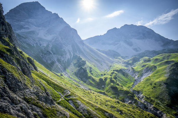 Deutschland Allgäu Berge Sonne