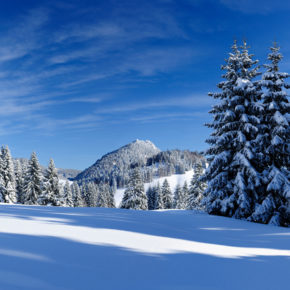 Deutschland Allgäu Schnee Skifahren