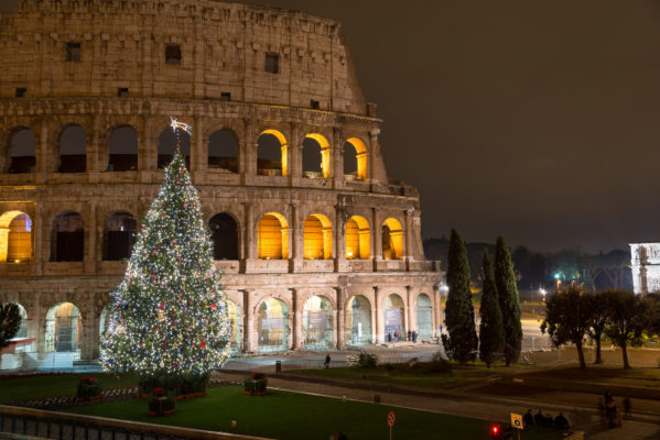 Italien Rom Colloseum Schnee