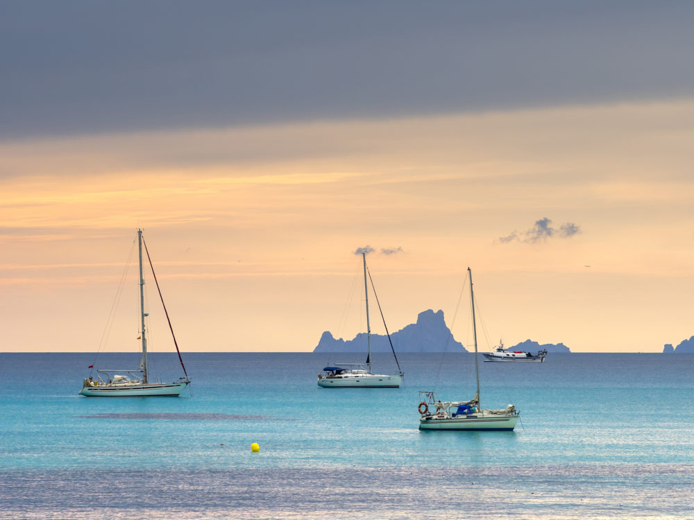 Spanien Balearen Formentera Meerblick