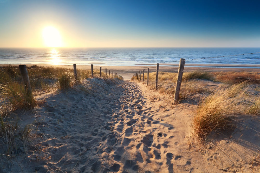 Strandweg Strandhäuser Holland