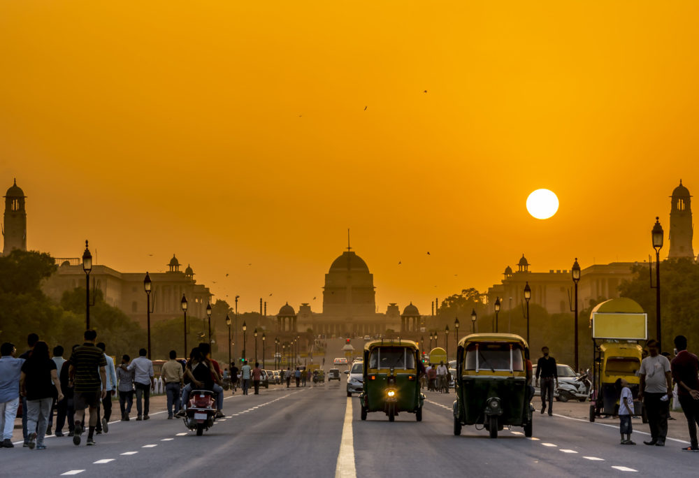 Indien Delhi Straße