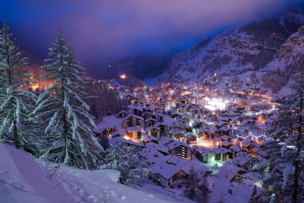 Schweiz Zermatt Nacht