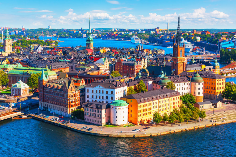 Schweden Stockholm Gamla Stan bunt