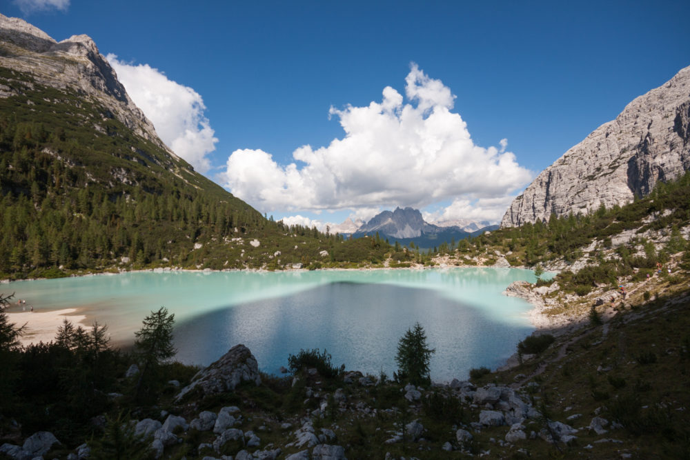 Italien Lago di Sorapis Aussicht