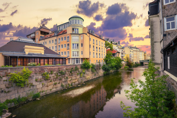 Österreich Baden Stadtzentrum