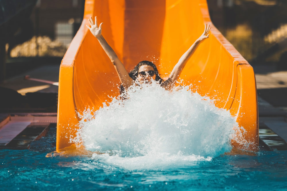 Wasserrutsche Kind Schwimmbad