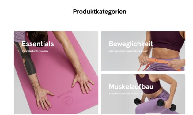 Gymondo Shop für Fitnessgeräte und Fitnesszubehör Ernöhrung