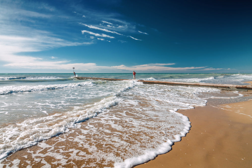 Strand Lido di Jesolo Italien