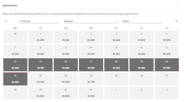 Rueda Gutschein Sparkalender