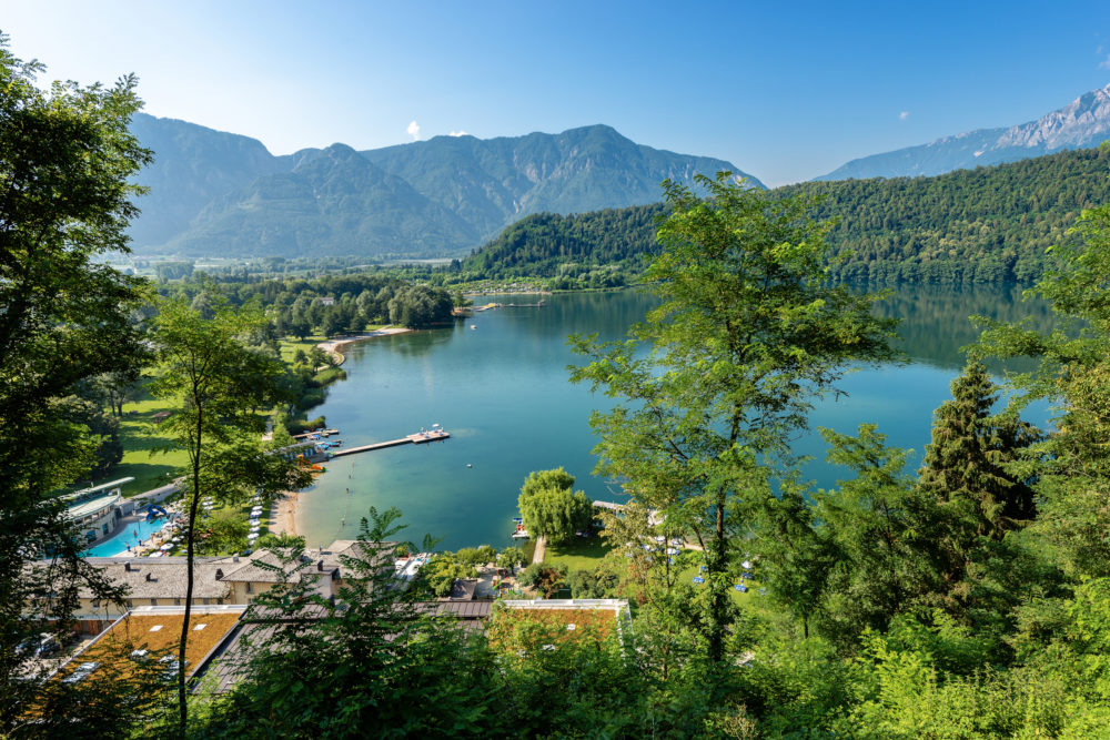 Lago Di Levico,(lake), Levico,Terme, Trentino, Italy,