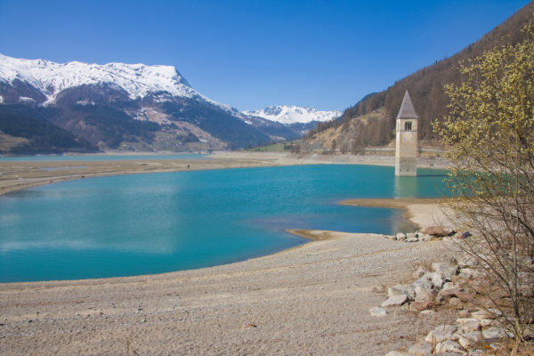 Italien Südtirol Vinschgau Reschensee