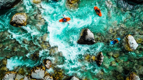 Slowenien Soca River Kayak