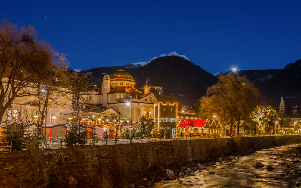 Meran,Merano,In,South,Tyrol,,Italy,,During,The,Christmas,With